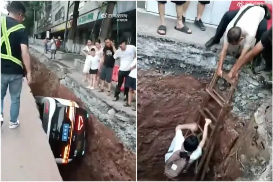 Baidu-Robotaxi stürzt in China in Baugrube: Was der Unfall über die Zukunft autonomer Fahrzeuge zeigt