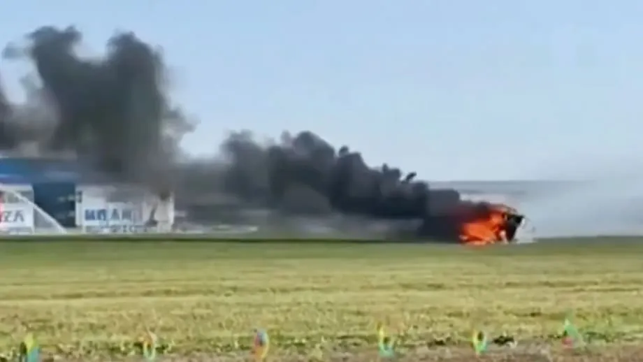 Flugautos von Xpeng AeroHT kollidieren bei Probe in Changchun, eines gerät in Brand