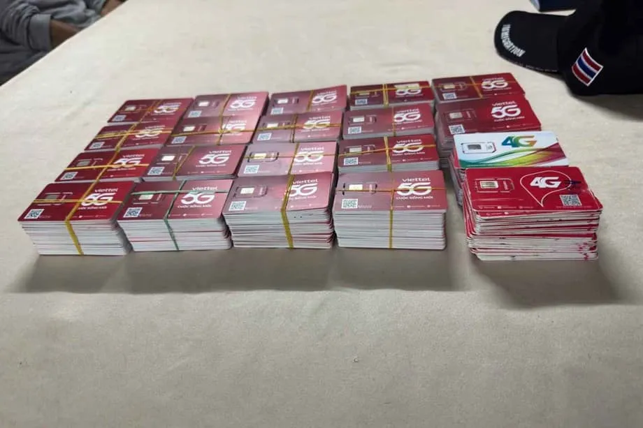 Festnahme an der thailändischen Grenze deckt 1.000 SIM-Karten für Betrugszentren in Myanmar auf