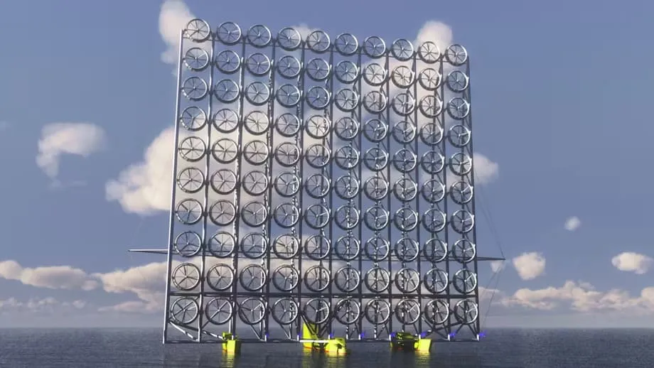 Japans revolutionäre Windturbinenwand könnte die Stromerzeugung auf dem Meer verdreifachen