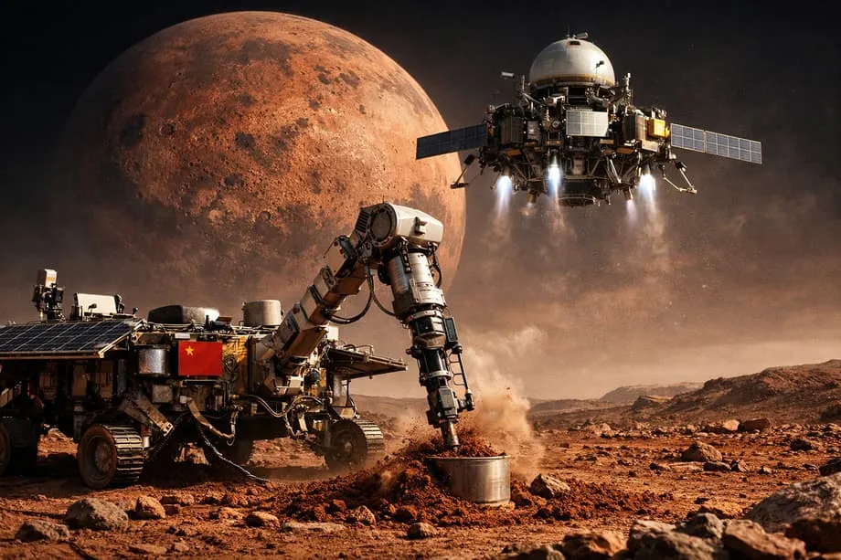 Chinas Tianwen-3-Mission soll 2031 erstmals Marsboden zur Erde bringen