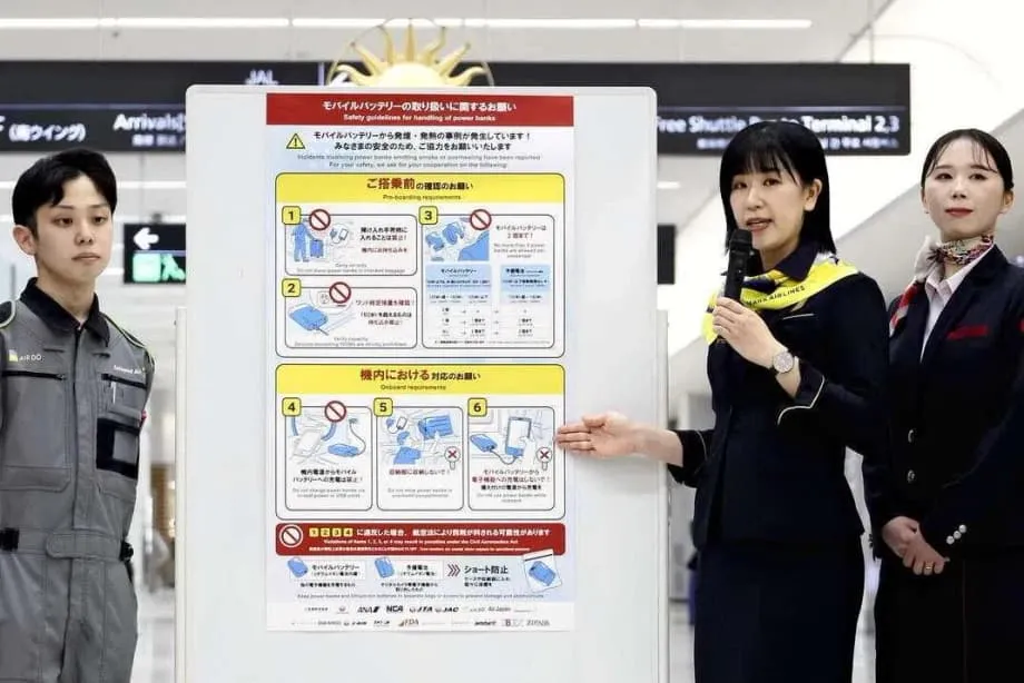Japan verbietet ab dem 24. April 2026 die Nutzung von Powerbanks an Bord