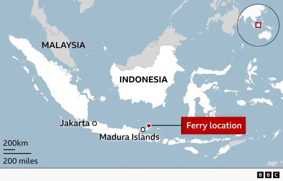 Fünf Tote und Dutzende Vermisste nach Fährbrand vor Indonesien