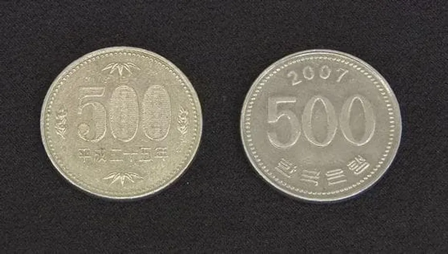 In Japan werden vermehrt südkoreanische 500-Won-Münzen als 500 Yen ausgegeben – kleine Geschäfte geraten unter Druck