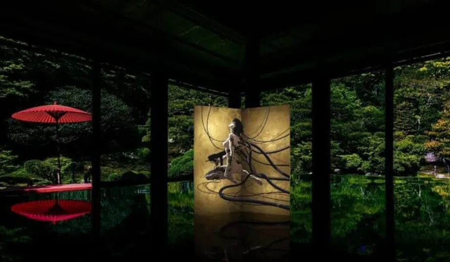 Ghost in the Shell trifft auf traditionelle japanische Kunst: limitierte Paravent-Edition mit Blattgold